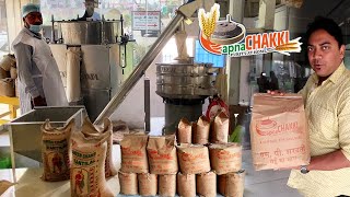 रोज़ खाने वाला आटा फैक्ट्री में कैसे बनता है देखिये  Wheat Flour/Spices Processing Mega Food Factory screenshot 4