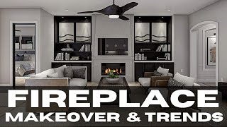 Modern Fireplace Makeover | Budget Friendly Fireplace Makeover Ideas | Fireplace Trends