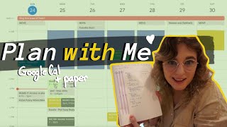 Plan a Week of MedSchool with Me | Google Calendar + more