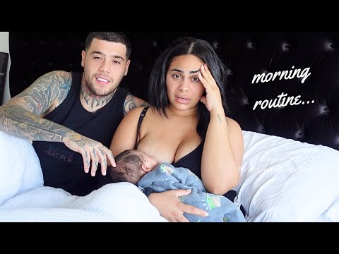 OUR MORNING ROUTINE WITH A NEWBORN! *Raw and Uncut Footage*