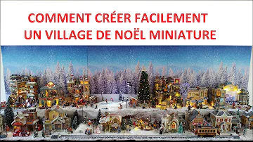 Comment fabriquer un support pour village de Noël ?