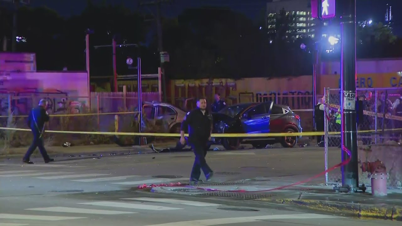 4 people arrested after crime spree ends with deadly crash - YouTube