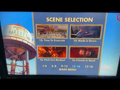 Planes Fire Rescue 2014 DVD Menu Walkthrough