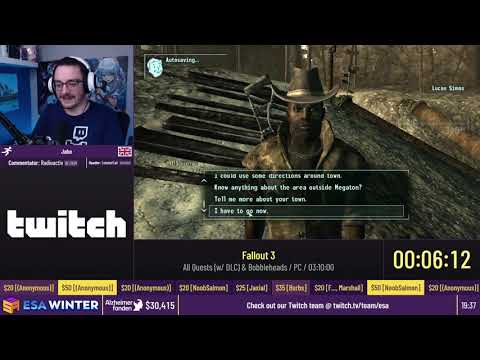 Fallout 3 [All Quests (w/ DLC) & Bobbleheads] by Jabo - #ESAWinter21