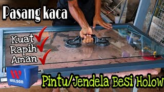 The secret of how to install glass on iron doors and windows in the style of lake welder by WELDER TASIK 47,316 views 1 year ago 4 minutes, 38 seconds