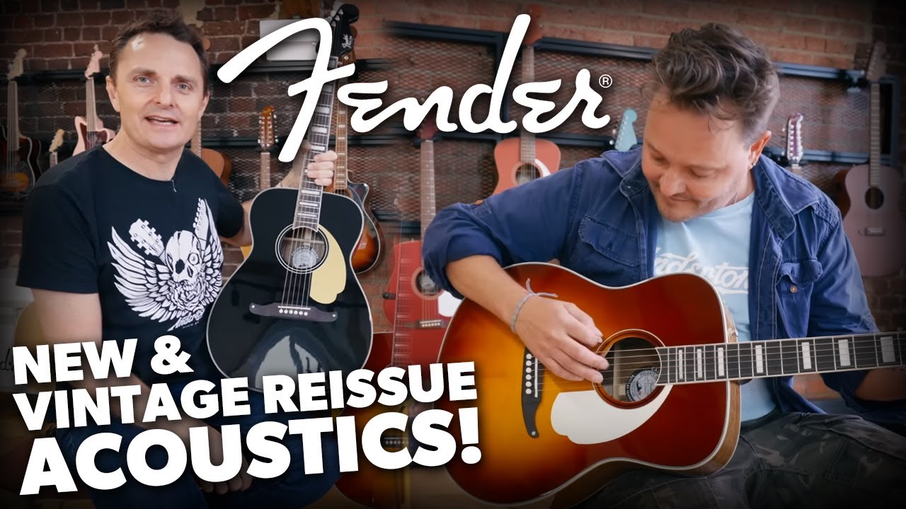 New and vintage reissue fender acoustic guitars youtube