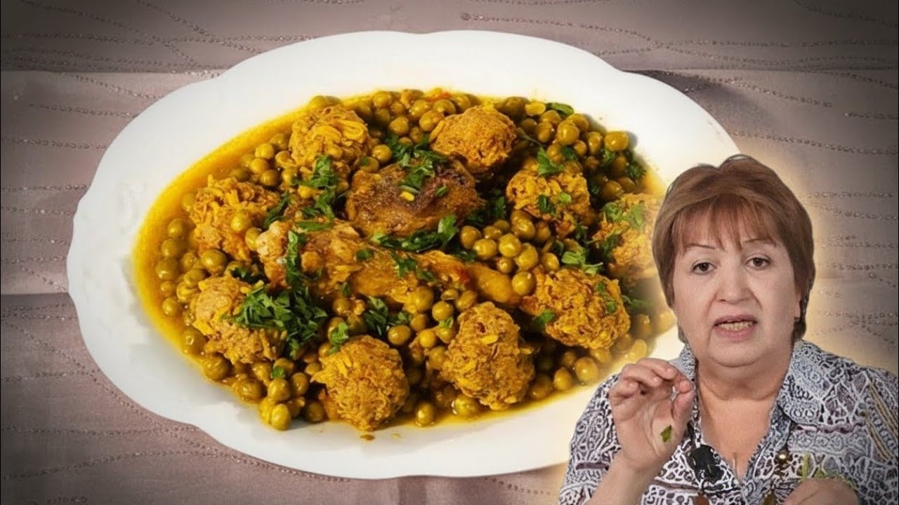 طاجين الجلبانة باللحم المفروم بطريقة عصرية وسهلة من السيدة رزقي