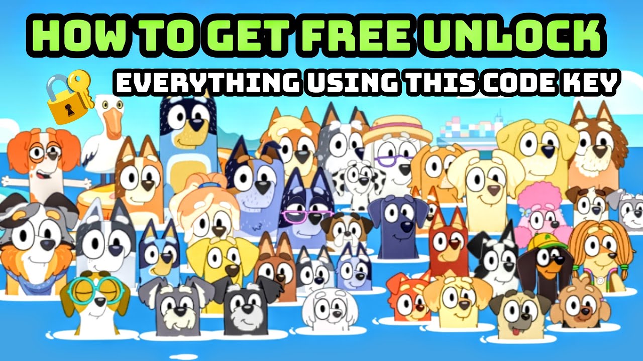 Bluey Imageid Code Bluey Let's Play How To Get Free Unlock Everything Using This Code Key ...