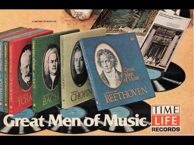 Time LIfe advertising Flexi Disc The Great Men Of Music 30 box