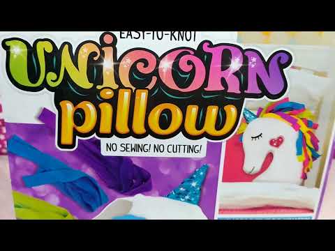 Как сделать подушку в виде единорога? Распаковка набора easy-to-knot Unicorn Pillow