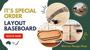 【600x350】Test run of special ordered layout baseboard with curved turnouts【Narrow Gauge Shop】