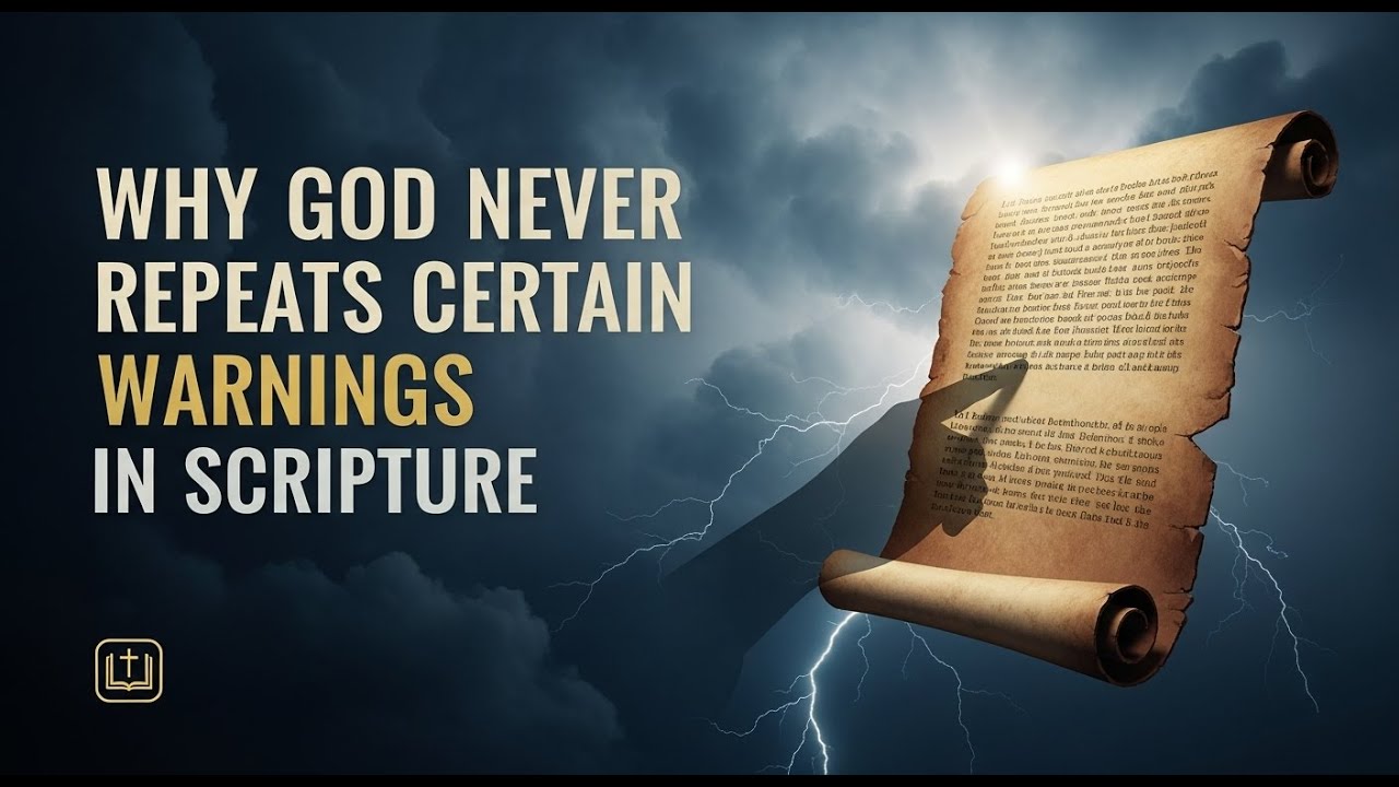 WHY GOD NEVER REPEATS CERTAIN WARNINGS IN SCRIPTURE