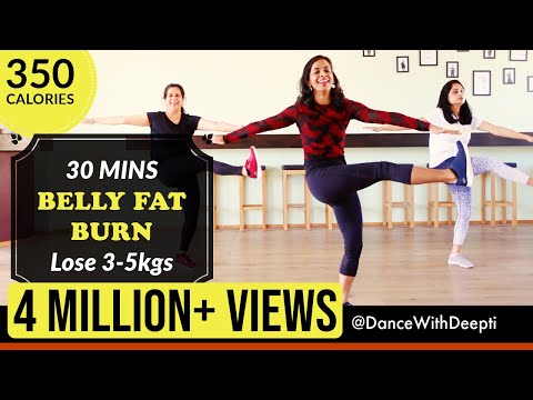 30Mins Daily Flat Belly Workout - Beginner Bollywood | Lose Weight 3-5Kgs Dancewithdeepti