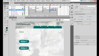 How to Build a Website in Flash CS5? - Part 23 (Adding Video)