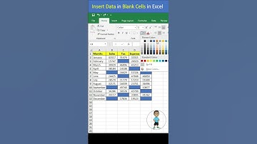 Insert Data in Blank Cells in Excel #excel #exceltips #exceltutorial #msexcel #microsoftexcel #short