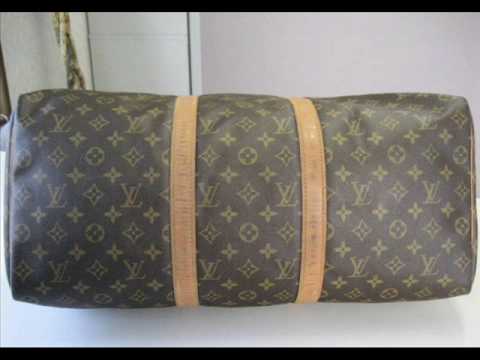 RDC13521 Authentic LOUIS VUITTON LV Monogram Canvas Keepall