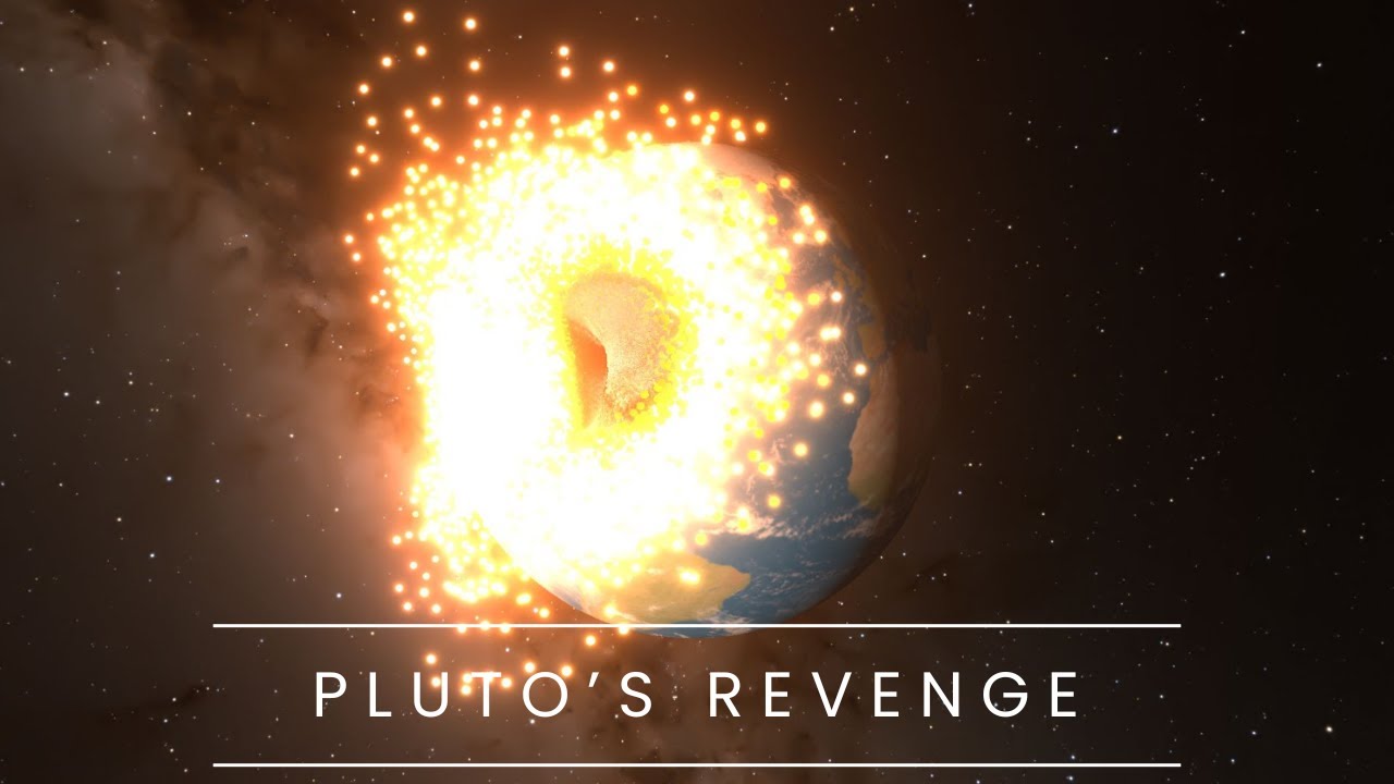 Cataclysmic Encounter: Pluto Collides with Earth Simulation - YouTube
