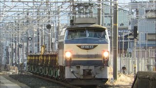 またも8091レに!JR貨物EF66-27号機+チキ5500形×9 8091レ 岡崎&名古屋&稲沢&尾張一宮 追っかけシーン集
