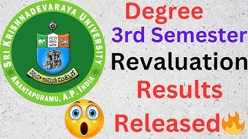 #sku degree 3rd semester revaluation results released-2023#srikrishnadevaraya#university#ugexams#ug