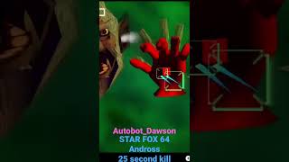 Star Fox 64-Andross Final Boss Kill In 25 Seconds