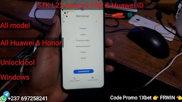 Huawei Y9 Prime STK-L22 remove FRP & Huawei ID avec Unlocktool