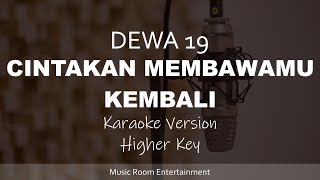 Dewa19 - Cinta Kan Membawamu Kembali (Higher Key) Karaoke Version