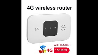 MF800 2 4G WiFi Router, Portable 4G LTE Modem Router with SIM Card Slot, Mini WiFi Mobile Hotspot
