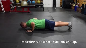 Push Up Iso Hold