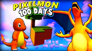 We Survived 100 Days in Skyblock as Pixelmon Rivals screenshot 3