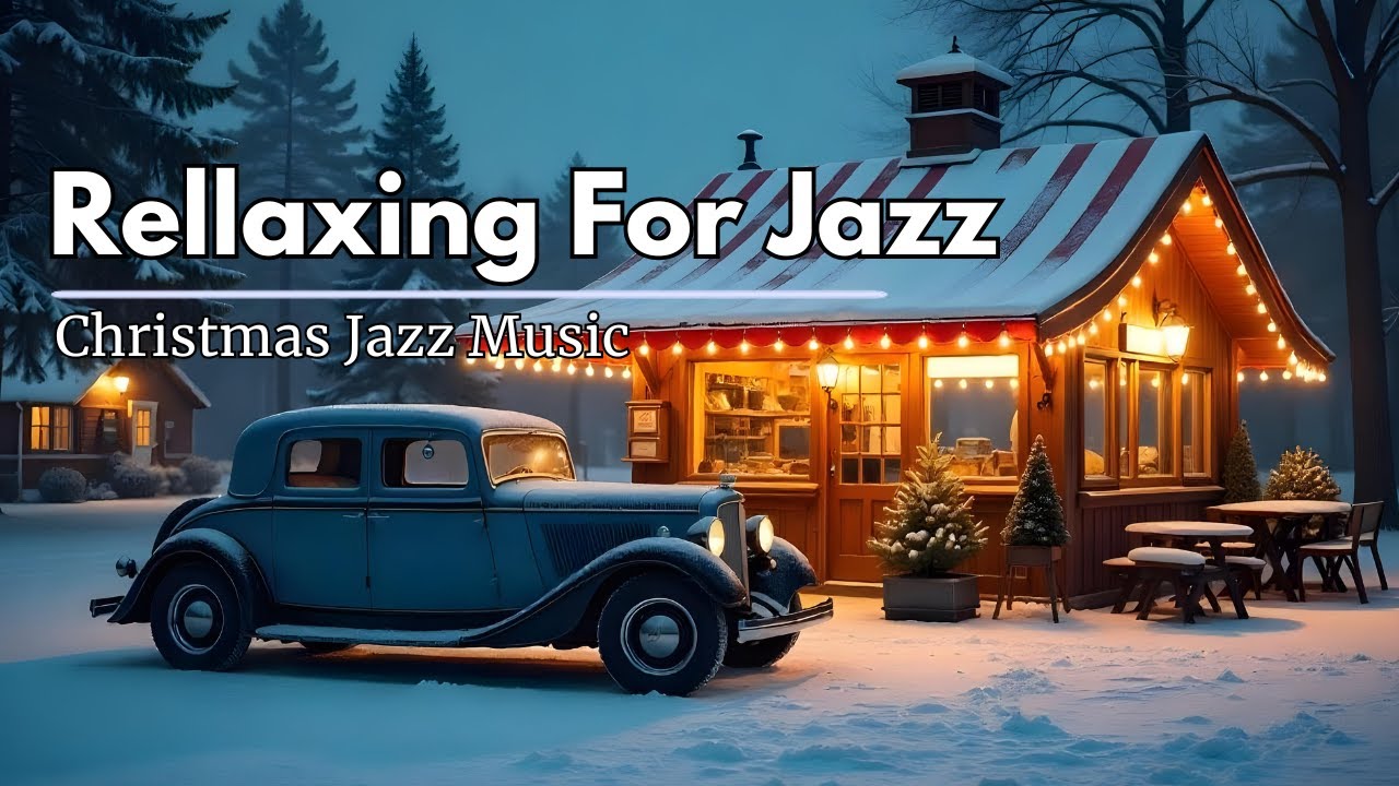 Cozy Christmas Coffee Shop Ambience & Relaxing Jazz Music 🎄 Christmas ...