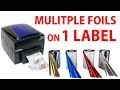 サーマルラベルプリンターFX510eを使用して1つのラベルに5枚のホイルを印刷する方法