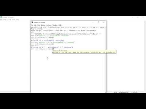 Python String - splitlines( ) method Example