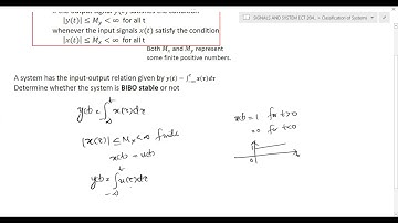 M1 Lec 5f|Classification of Systems|Stable and Unstable Systems|BIBO Stable|Problem-solving section2