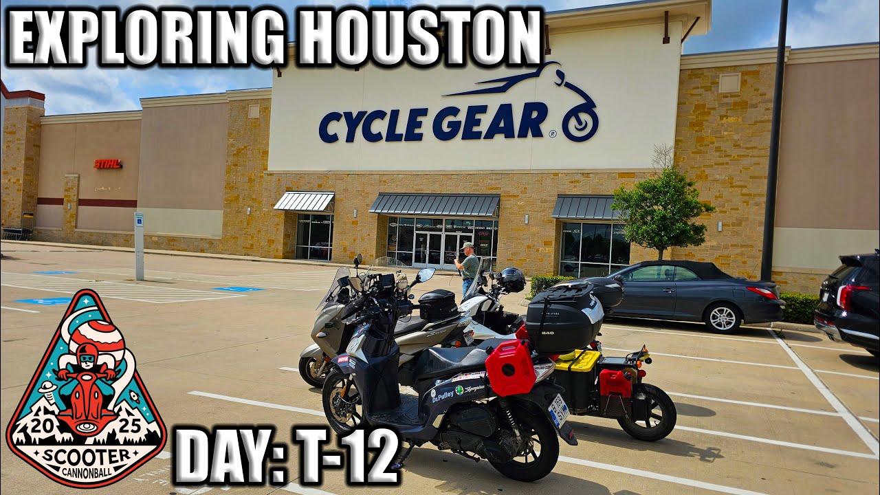 EXPLORING HOUSTON - 2025 Scooter Cannonball - Day T-12
