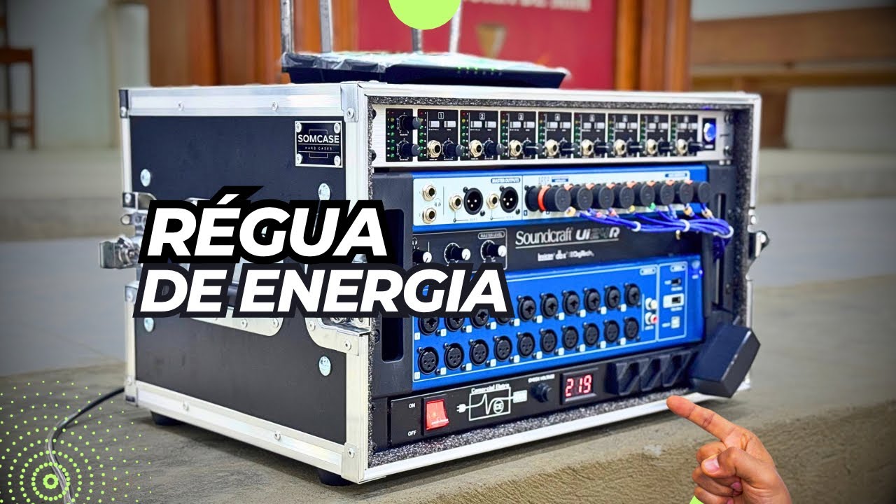 REGUA DE ENERGIA,no rack da ui24🚀