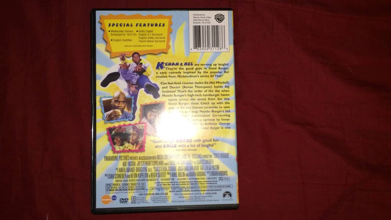 Good Burger 1997 DVD - YouTube