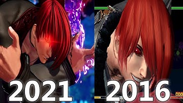 Iori Yagami KOF XV vs KOF XIV side by side comparison