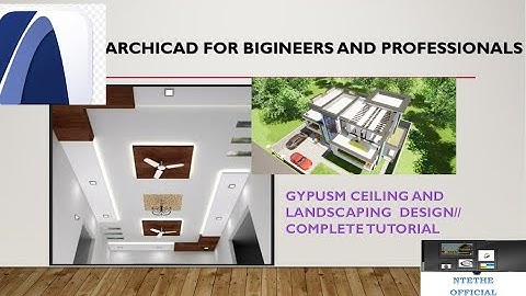 How to design Gypsum Ceiling and Landscaping//Residential Building Design Part 4