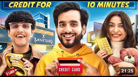 I Gave my CREDIT card to Nischay & Ruchika BUT only 10 minutes to SPEND