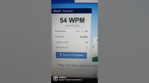 10 Fast Fingers Progess, Touch Typing