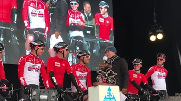 Frederik Frison imiteert Patrick Lefevere