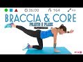 Braccia e Core Stability Senza Salti + Stretching Con Plank, Addominali Ed Esercizi Di Pilates