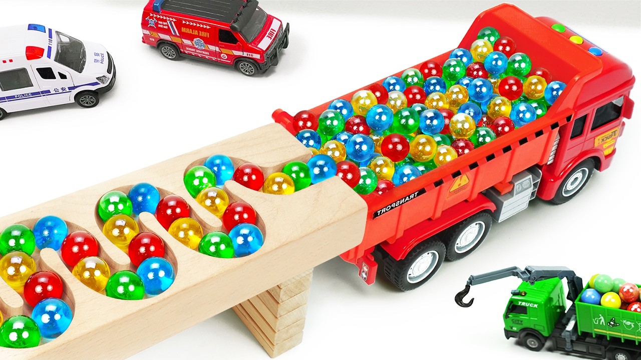 HABA Marble Run: Mesmerizing Wooden Marbles Racing Through Air ASMR