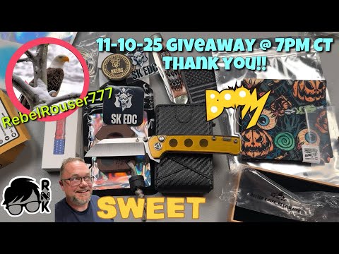 A rocking @RebelRouser777 unboxing of a super cool pre-10k giveaway for 11-10 @ 7 PM CT… WOW!