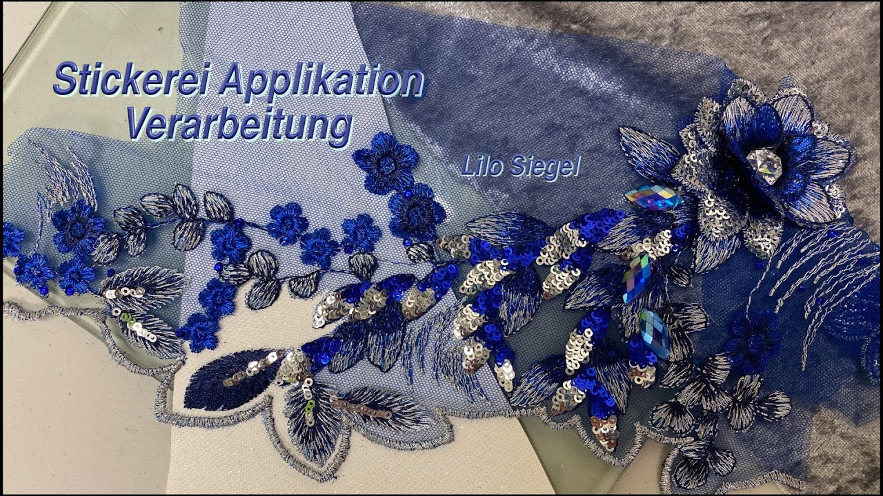 Stickerei Applikation Verarbeitungs-Tipp - Lilo Siegel