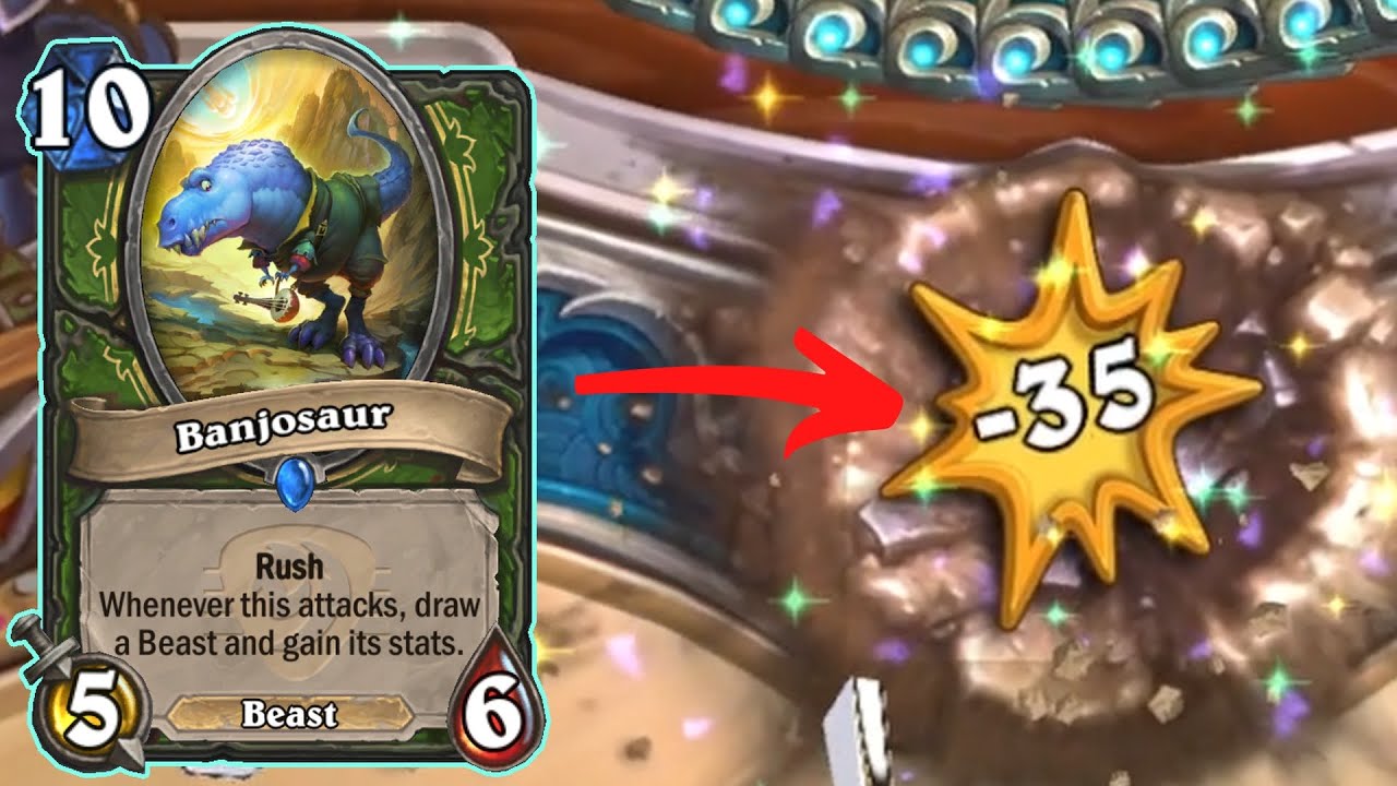 Turn 7 Banjosaur OTK! Hearthstone Festival of Legends YouTube