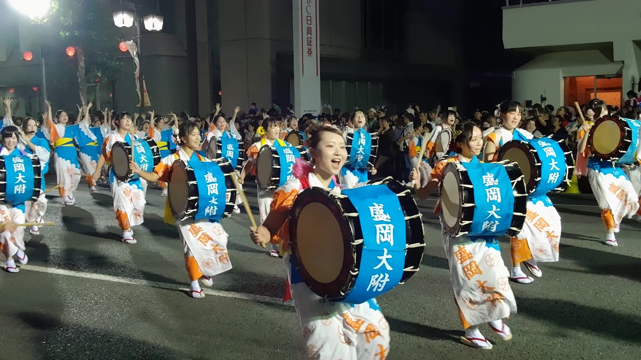 盛岡大学付属高等学校 盛岡さんさ踊りパレード 2025 - YouTube
