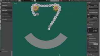 Bicycle chain falling Blender Physics