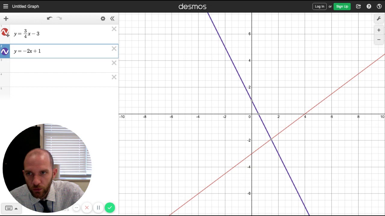 graphing activity on desmos