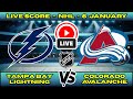 🔴 Tampa Bay Lightning vs Colorado Avalanche | NHL PLAY BY PLAY | Live Score Update Jan 6